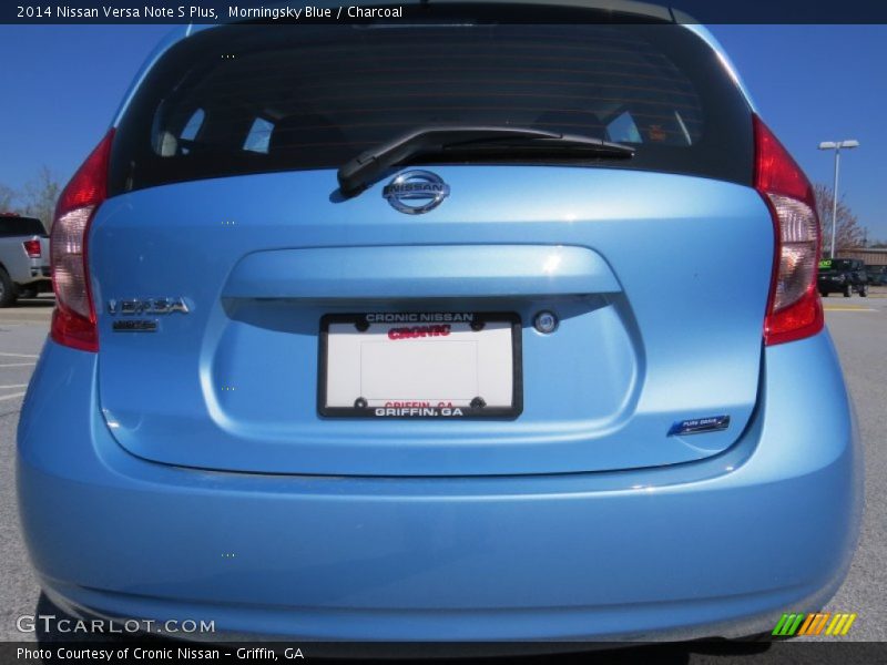Morningsky Blue / Charcoal 2014 Nissan Versa Note S Plus