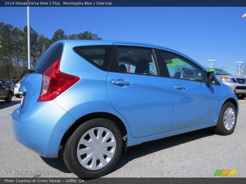 Morningsky Blue / Charcoal 2014 Nissan Versa Note S Plus