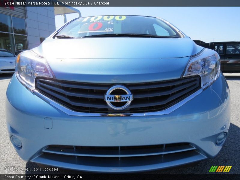 Morningsky Blue / Charcoal 2014 Nissan Versa Note S Plus