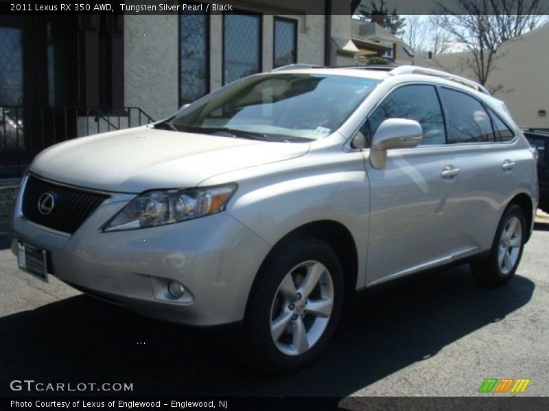 Tungsten Silver Pearl / Black 2011 Lexus RX 350 AWD