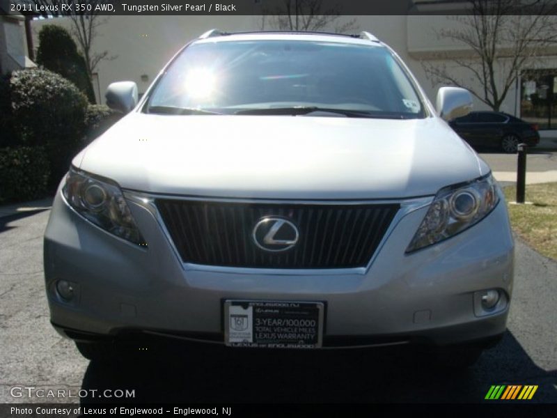Tungsten Silver Pearl / Black 2011 Lexus RX 350 AWD