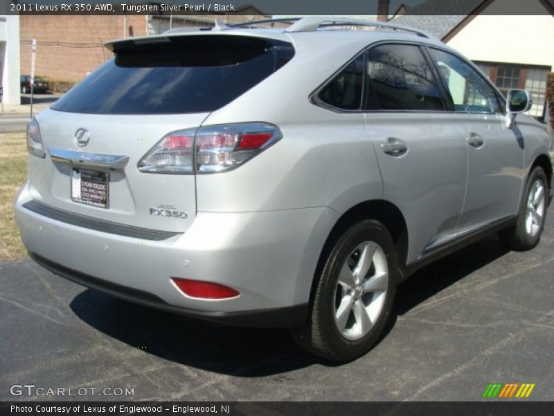 Tungsten Silver Pearl / Black 2011 Lexus RX 350 AWD