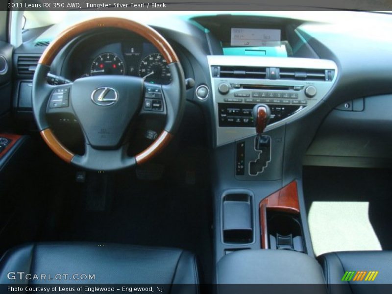 Tungsten Silver Pearl / Black 2011 Lexus RX 350 AWD
