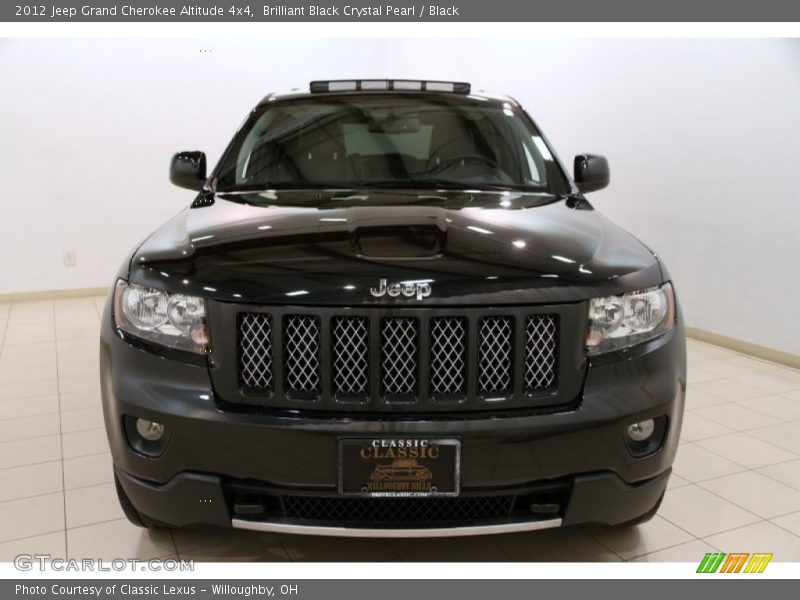 Brilliant Black Crystal Pearl / Black 2012 Jeep Grand Cherokee Altitude 4x4