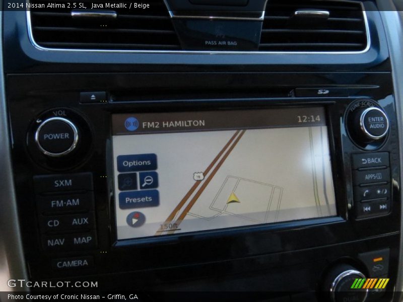 Navigation of 2014 Altima 2.5 SL