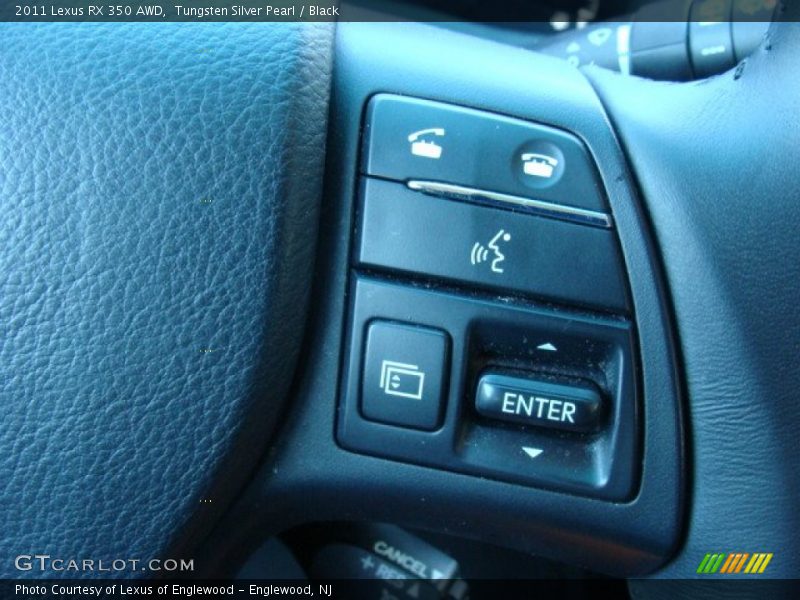 Tungsten Silver Pearl / Black 2011 Lexus RX 350 AWD