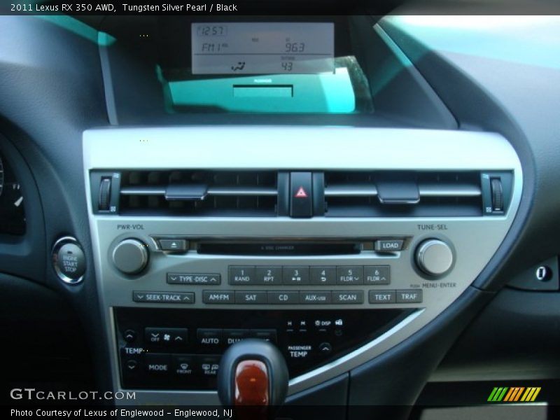 Tungsten Silver Pearl / Black 2011 Lexus RX 350 AWD