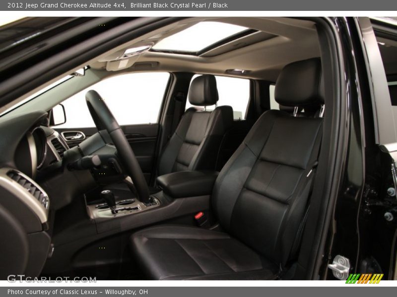 Brilliant Black Crystal Pearl / Black 2012 Jeep Grand Cherokee Altitude 4x4