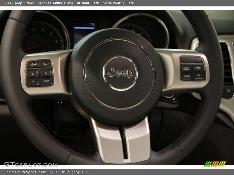 Brilliant Black Crystal Pearl / Black 2012 Jeep Grand Cherokee Altitude 4x4