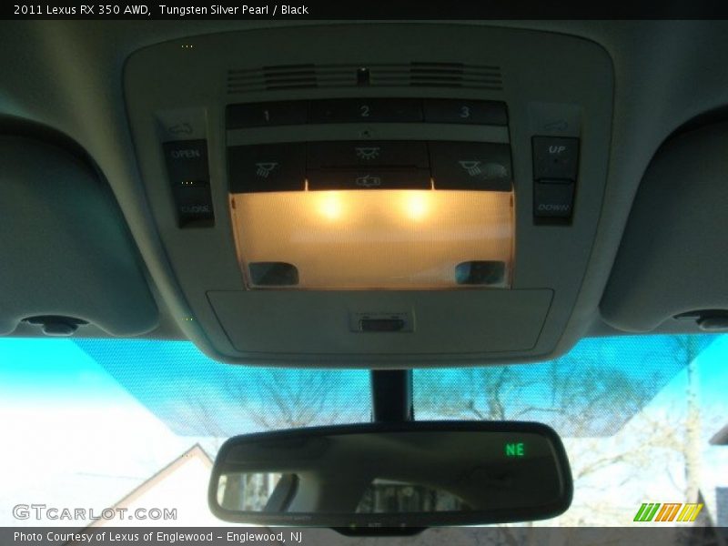 Tungsten Silver Pearl / Black 2011 Lexus RX 350 AWD