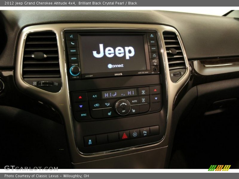 Brilliant Black Crystal Pearl / Black 2012 Jeep Grand Cherokee Altitude 4x4