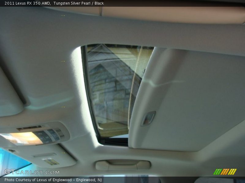 Tungsten Silver Pearl / Black 2011 Lexus RX 350 AWD
