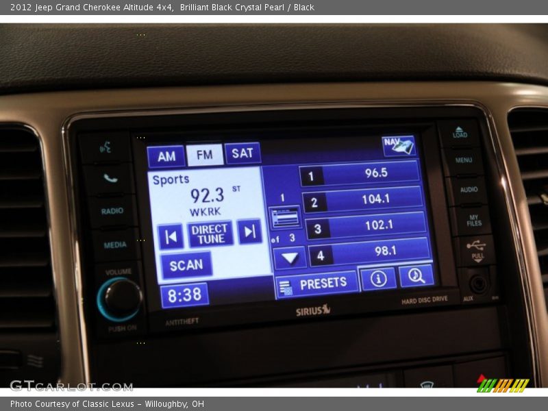Brilliant Black Crystal Pearl / Black 2012 Jeep Grand Cherokee Altitude 4x4