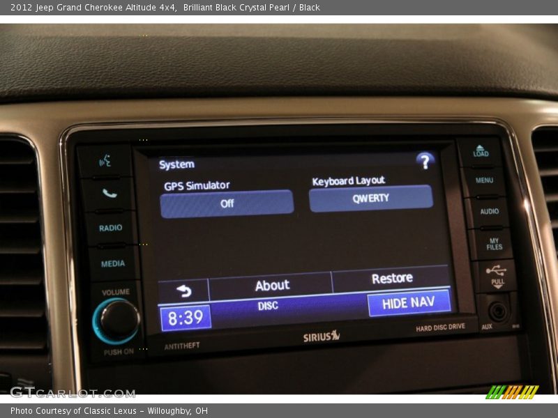 Brilliant Black Crystal Pearl / Black 2012 Jeep Grand Cherokee Altitude 4x4