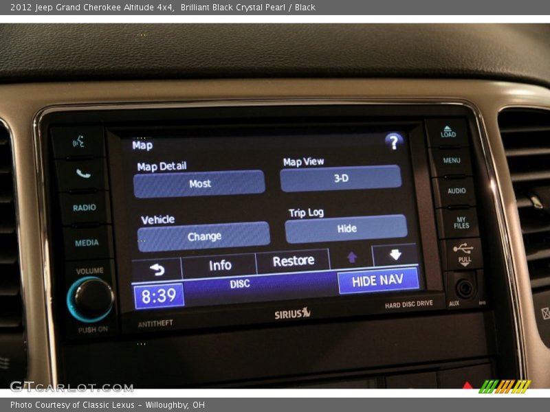 Brilliant Black Crystal Pearl / Black 2012 Jeep Grand Cherokee Altitude 4x4