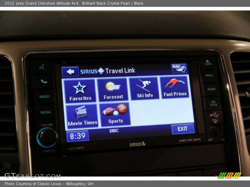 Brilliant Black Crystal Pearl / Black 2012 Jeep Grand Cherokee Altitude 4x4