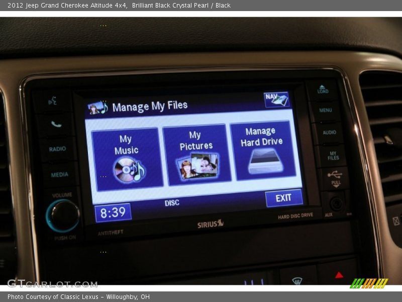 Brilliant Black Crystal Pearl / Black 2012 Jeep Grand Cherokee Altitude 4x4