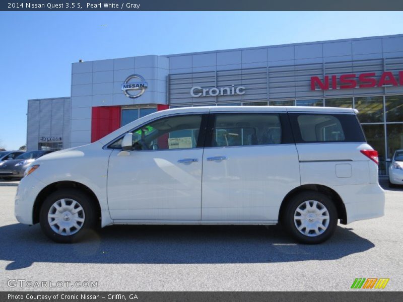 Pearl White / Gray 2014 Nissan Quest 3.5 S