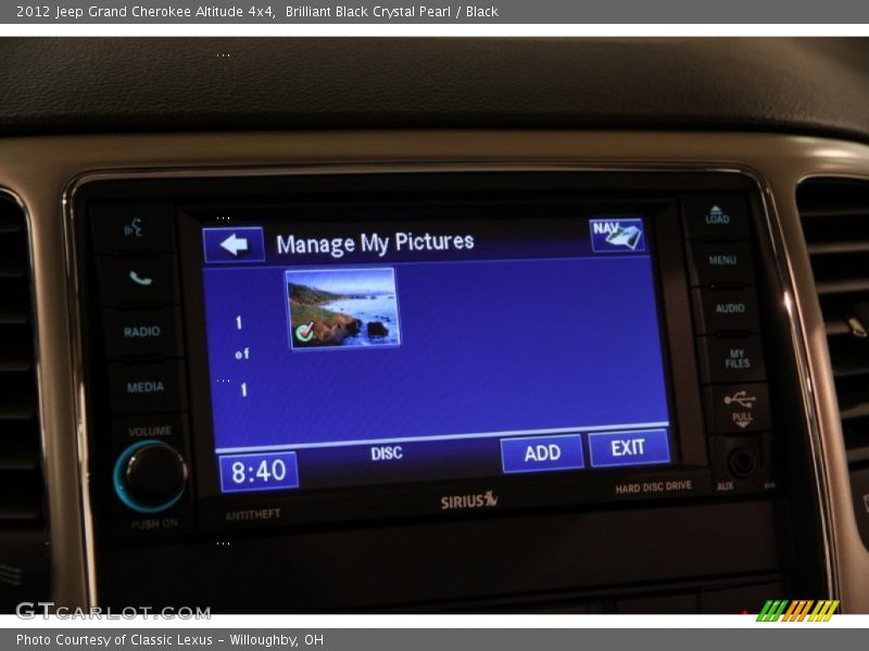 Brilliant Black Crystal Pearl / Black 2012 Jeep Grand Cherokee Altitude 4x4