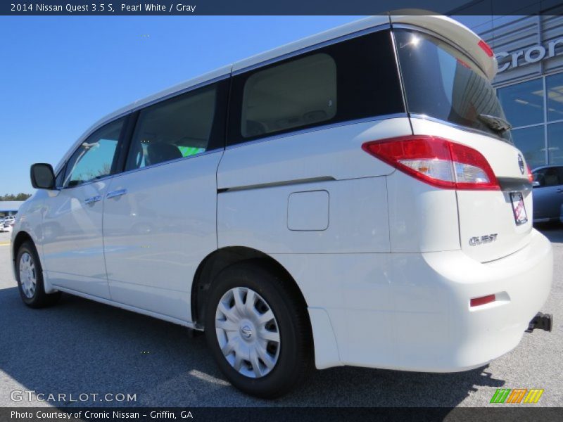 Pearl White / Gray 2014 Nissan Quest 3.5 S