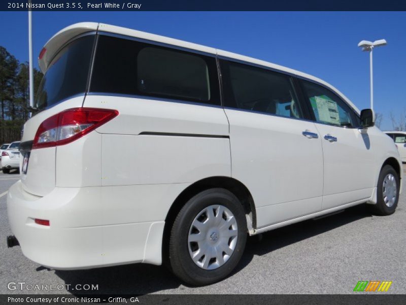 Pearl White / Gray 2014 Nissan Quest 3.5 S