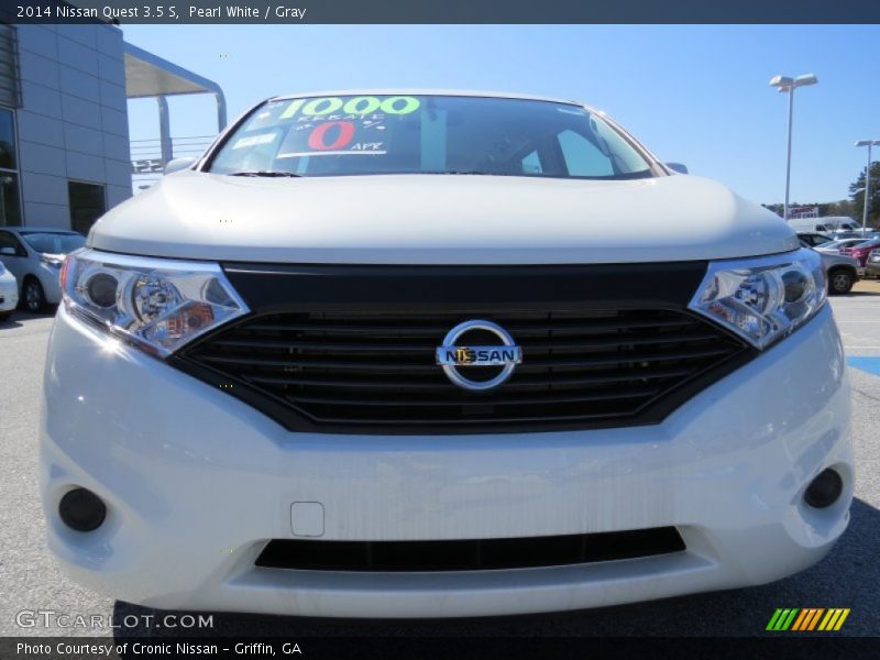 Pearl White / Gray 2014 Nissan Quest 3.5 S
