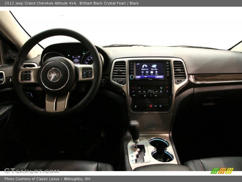 Brilliant Black Crystal Pearl / Black 2012 Jeep Grand Cherokee Altitude 4x4