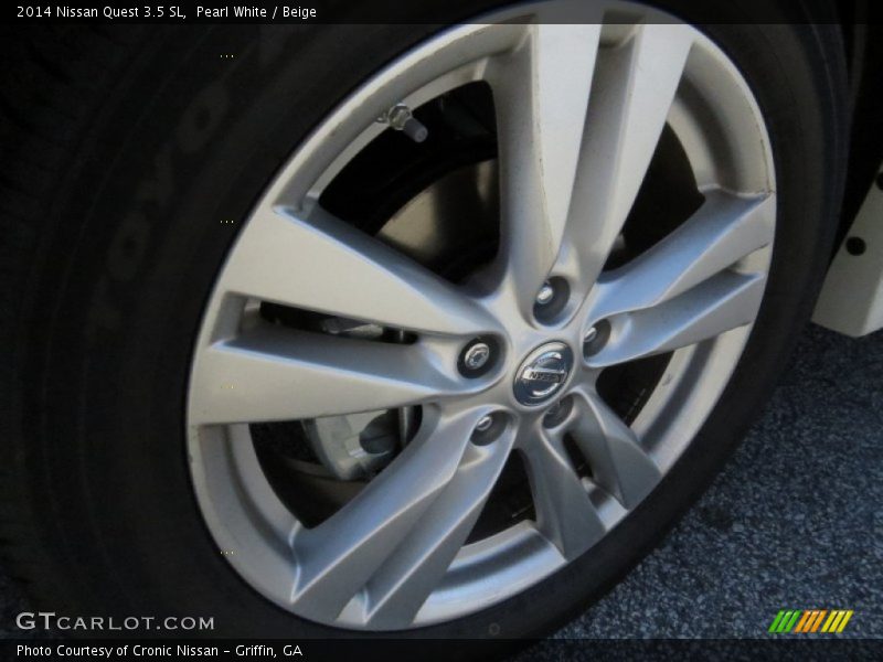 Pearl White / Beige 2014 Nissan Quest 3.5 SL