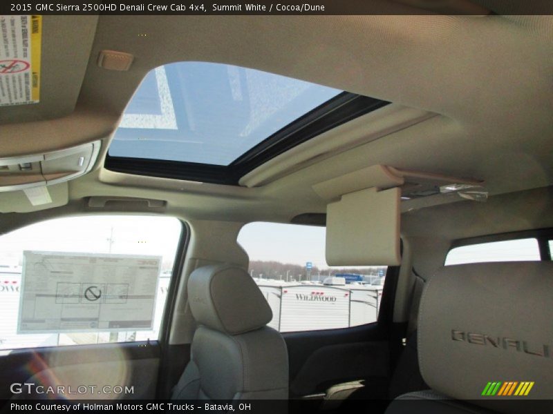 Summit White / Cocoa/Dune 2015 GMC Sierra 2500HD Denali Crew Cab 4x4