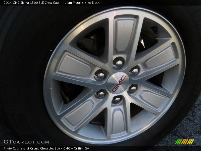 Iridium Metallic / Jet Black 2014 GMC Sierra 1500 SLE Crew Cab