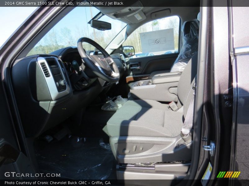 Iridium Metallic / Jet Black 2014 GMC Sierra 1500 SLE Crew Cab