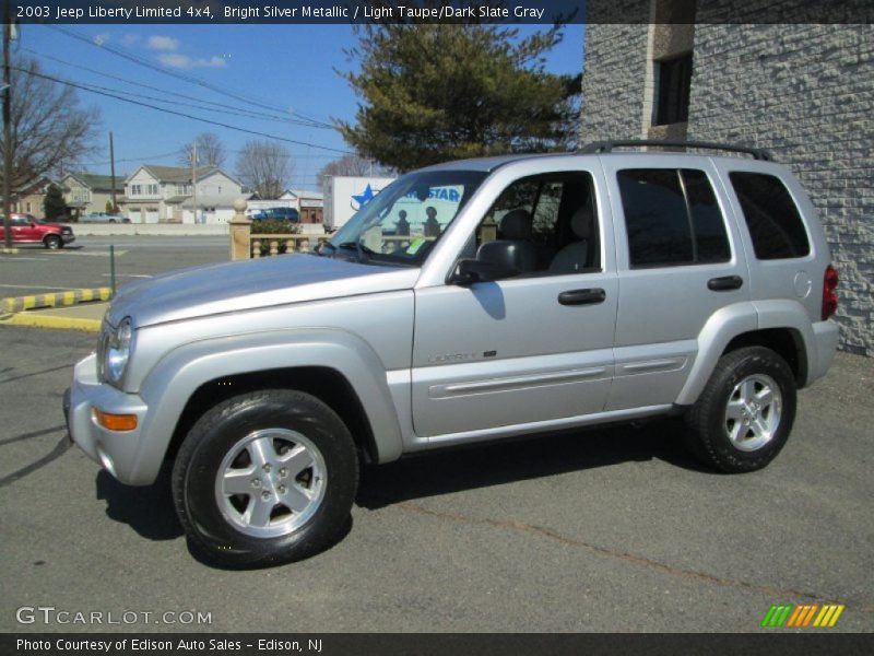 Bright Silver Metallic / Light Taupe/Dark Slate Gray 2003 Jeep Liberty Limited 4x4