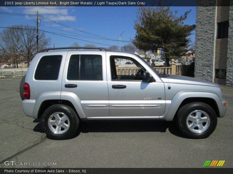 Bright Silver Metallic / Light Taupe/Dark Slate Gray 2003 Jeep Liberty Limited 4x4