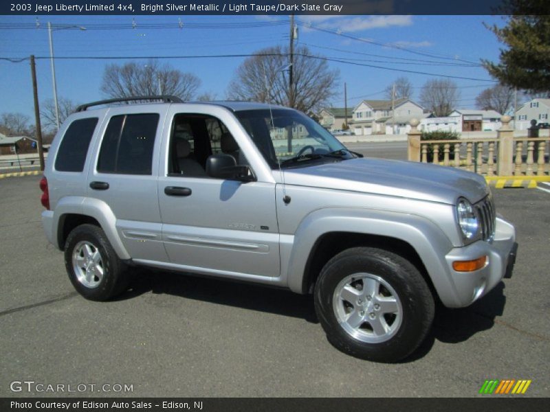 Bright Silver Metallic / Light Taupe/Dark Slate Gray 2003 Jeep Liberty Limited 4x4