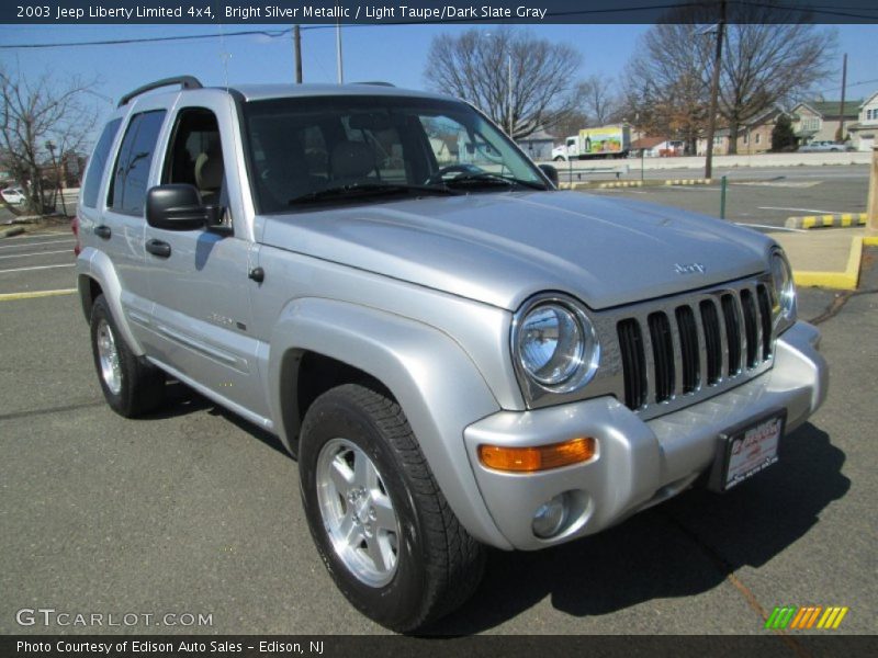 Bright Silver Metallic / Light Taupe/Dark Slate Gray 2003 Jeep Liberty Limited 4x4