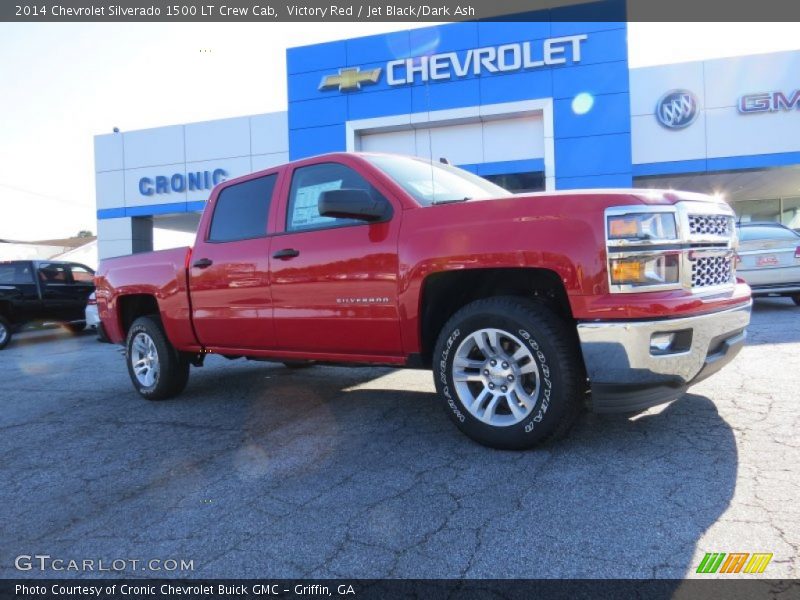 Victory Red / Jet Black/Dark Ash 2014 Chevrolet Silverado 1500 LT Crew Cab