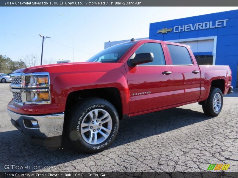 Victory Red / Jet Black/Dark Ash 2014 Chevrolet Silverado 1500 LT Crew Cab