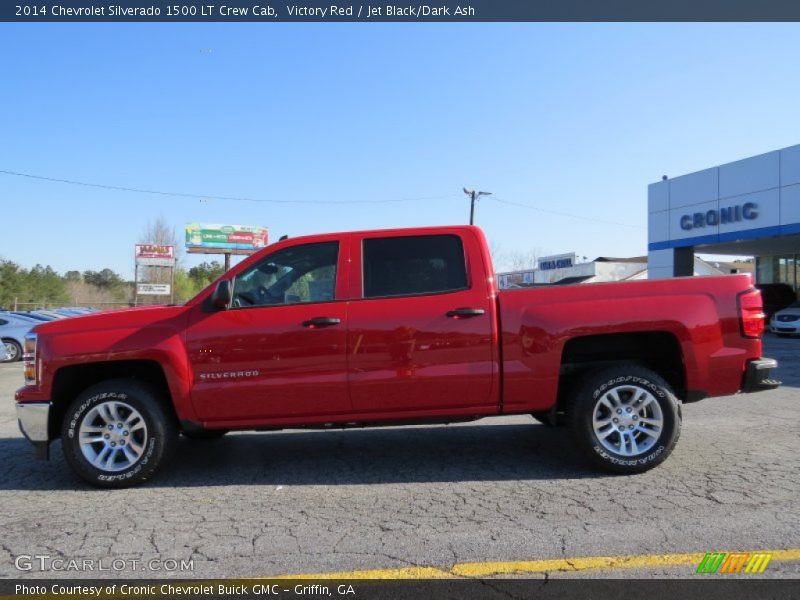 Victory Red / Jet Black/Dark Ash 2014 Chevrolet Silverado 1500 LT Crew Cab