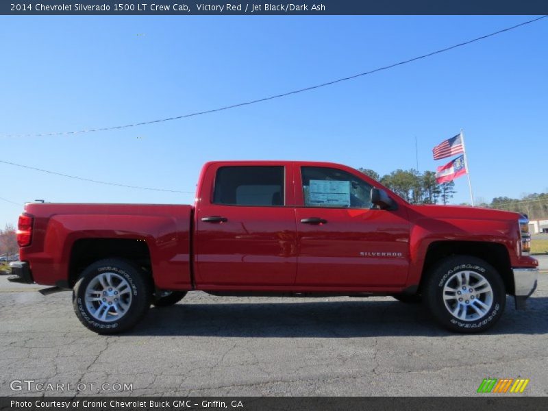 Victory Red / Jet Black/Dark Ash 2014 Chevrolet Silverado 1500 LT Crew Cab