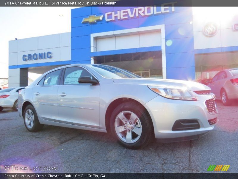 Silver Ice Metallic / Jet Black/Titanium 2014 Chevrolet Malibu LS