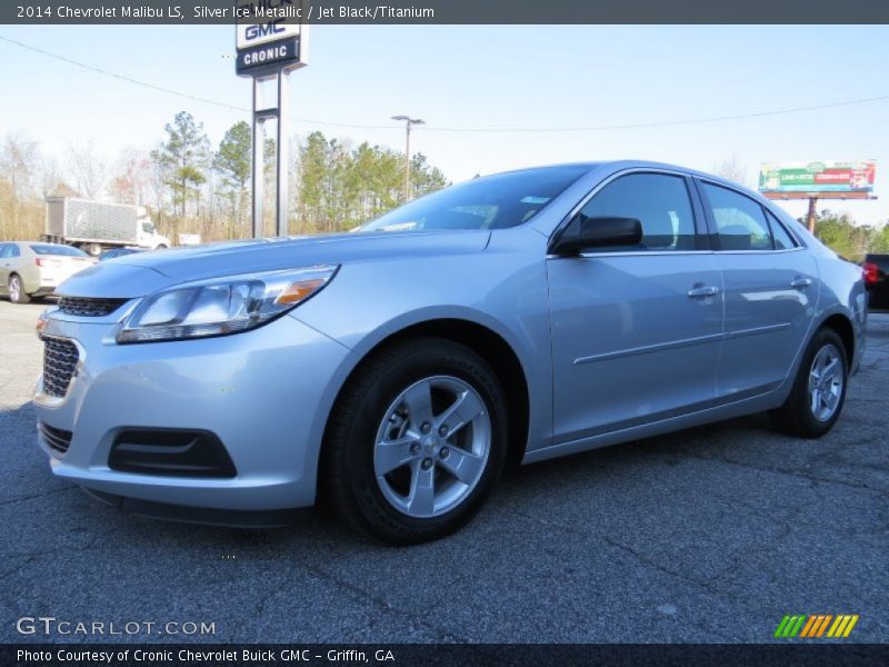 Silver Ice Metallic / Jet Black/Titanium 2014 Chevrolet Malibu LS