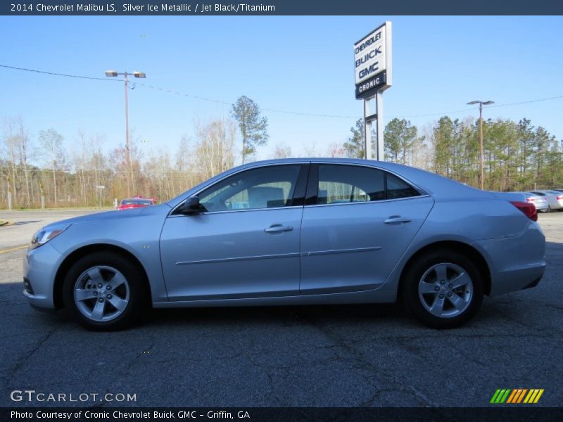 Silver Ice Metallic / Jet Black/Titanium 2014 Chevrolet Malibu LS