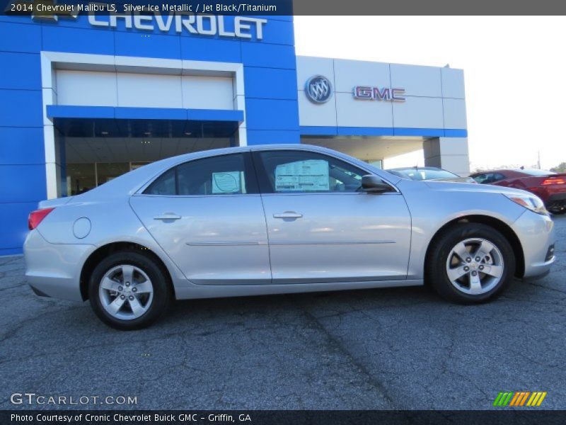 Silver Ice Metallic / Jet Black/Titanium 2014 Chevrolet Malibu LS