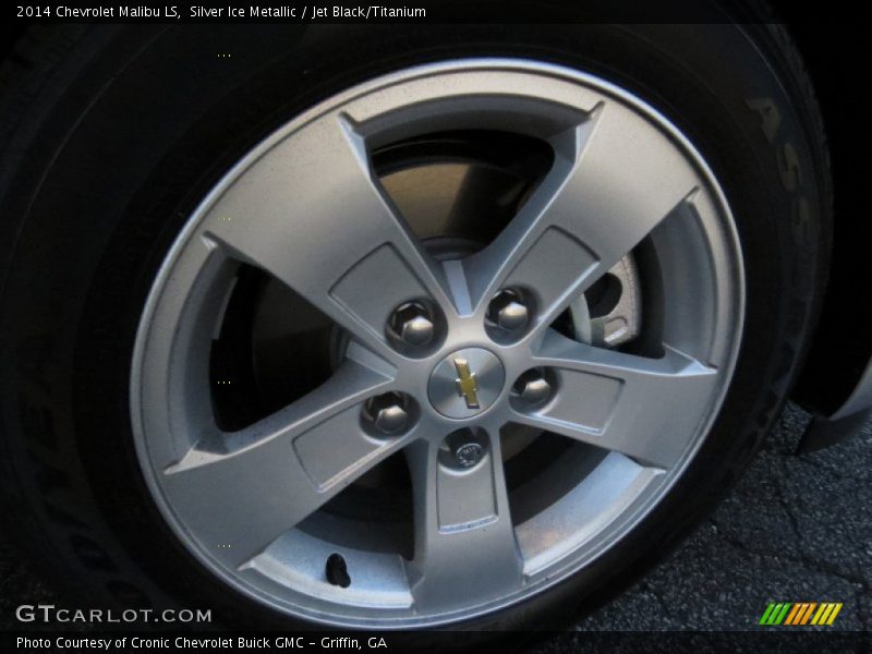 Silver Ice Metallic / Jet Black/Titanium 2014 Chevrolet Malibu LS