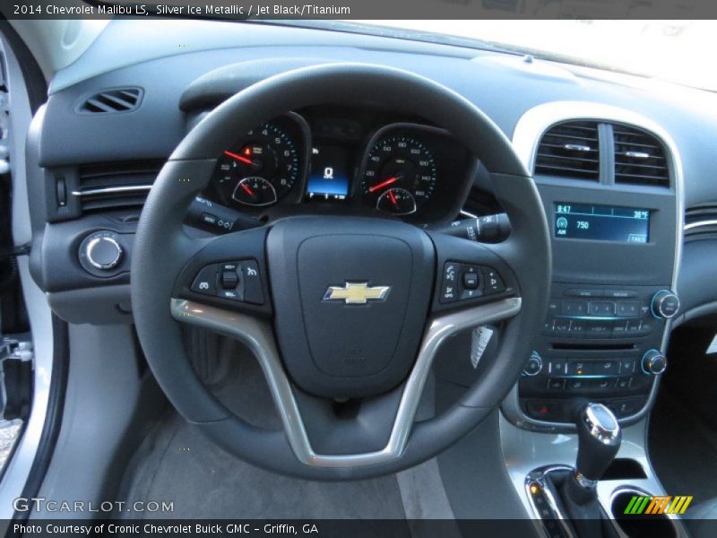 Silver Ice Metallic / Jet Black/Titanium 2014 Chevrolet Malibu LS