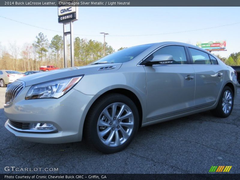 Champagne Silver Metallic / Light Neutral 2014 Buick LaCrosse Leather