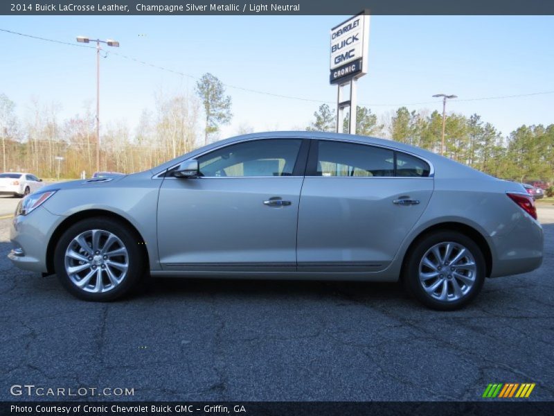 Champagne Silver Metallic / Light Neutral 2014 Buick LaCrosse Leather