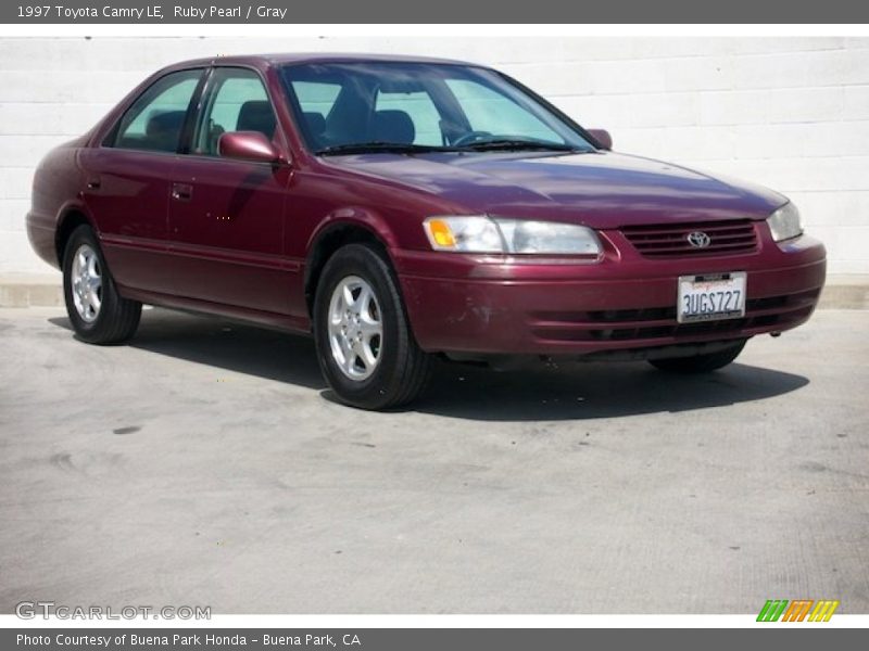 Ruby Pearl / Gray 1997 Toyota Camry LE