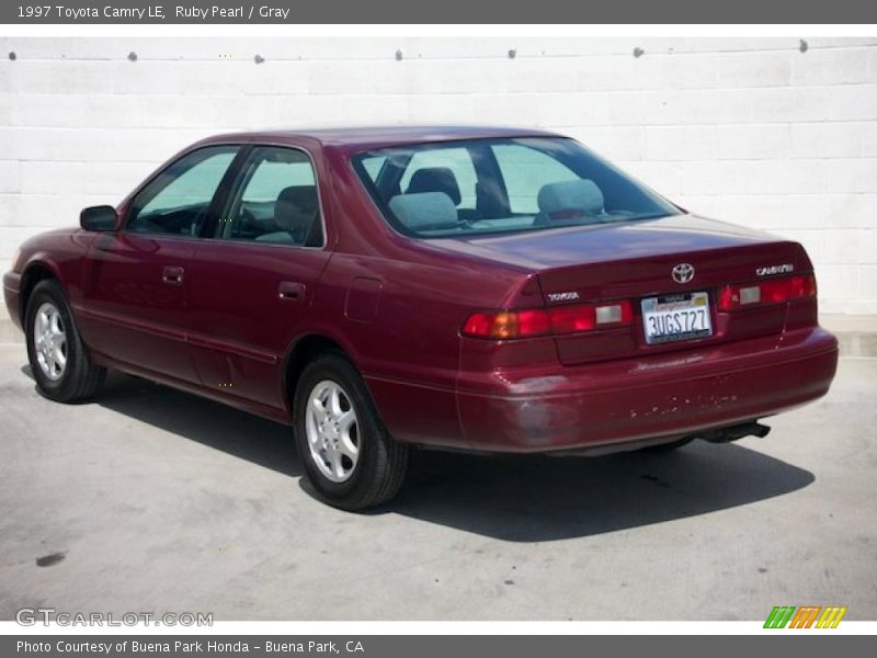 Ruby Pearl / Gray 1997 Toyota Camry LE