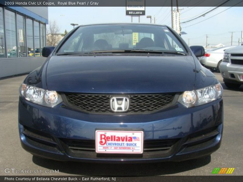 Royal Blue Pearl / Gray 2009 Honda Civic LX Coupe